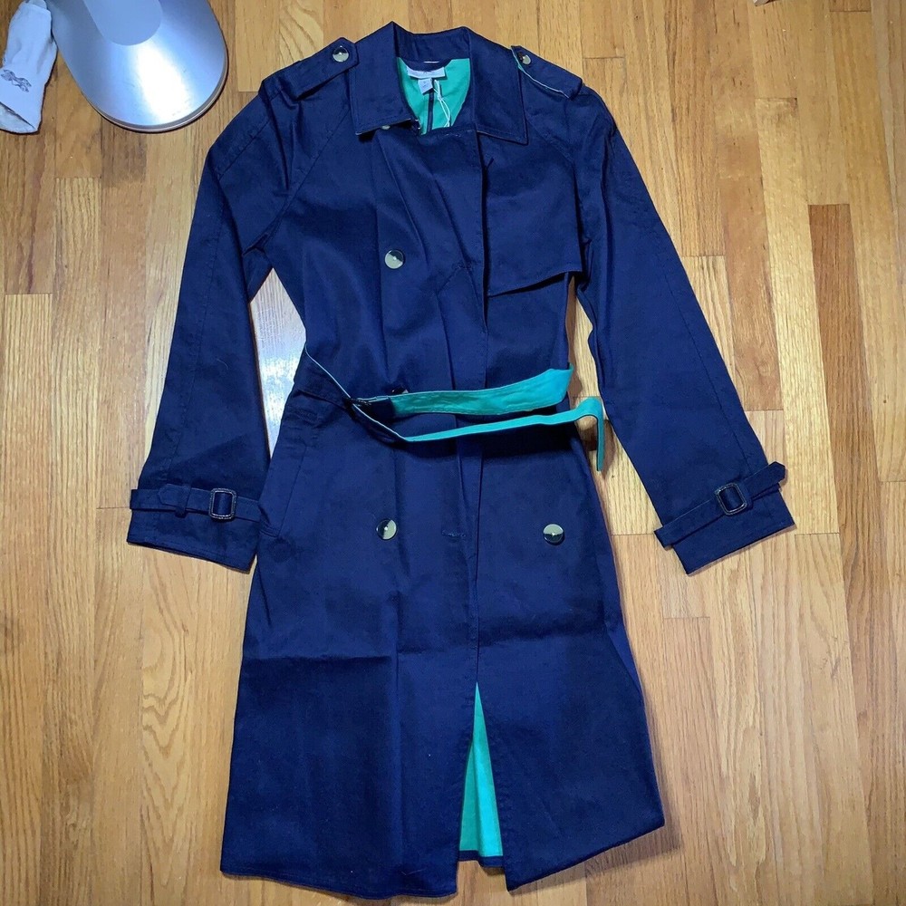 NWT 3.1 Phillip Lim Navy/Green Trench Coat for Target 20th Anniversary Small